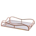 Rose Gold Mirror Tray