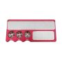 4 In 1 Billiard Cue Tip Repair Tool Pool Tip Tool Snooker Pool Cue Tip Shaper Burnisher Billiard Stick Accessories Metal Repair Tool Red
