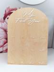 'my First Year' Wooden Board - Raised Acrylic Letters - 12MM Afrikaans