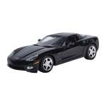 1:24 Scale 2005 Corvette C6 Black Diecast Vehicle
