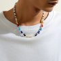 1PC Men's Beaded Necklace For Men And Women Colorful Rice Bead Print Necklace Bohemian Unique Jewelry