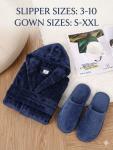 Gown And Slippers Combo - Cream Xx-large