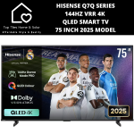 Hisense Q7Q Series 144HZ Vrr 4K Qled Smart Tv - 75 Inch 2025 Model