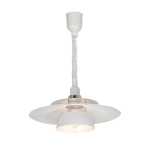 Brenda Rise And Fall Metal Pendant Light White