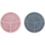 Tots Divided Plate With Lid Colour May Vary