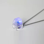 Keyboard Button Necklace - Blue