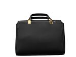 Sovereign Leather Satchel- Black