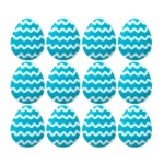 Easter Egg Blue Stripe Pack Of 12