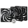 Arctic P12 Slim Pwm Pst 120MM Low-profile 3 Pack Case Fans