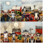 Tear Resistant Deco Print Animal Farm