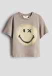 Printed T-Shirt - Beige Smileyworld