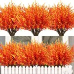 6 Pcs Artificial Autumn Lavender - Perfect For Thanksgiving Christmas Halloween Easter Hanukkah And More - Indoor Decoration - N