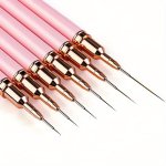 5-PIECE Professional Nail Art Brushes Set Fine Detail Liner Painting Tools Uv Gel Drawing Striper Pens For Manicure Design