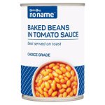 No Name Baked Beans In Tomato Sauce 410G