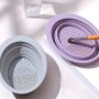 Portable Silicone Makeup Brush Cleaning Mat - Easy To Clean And Convenient To Use