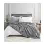 Lux Plush Velvet Bed Throw 210X150 Grey