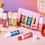 6-PACK Fruit Flavor Lip Balm Set Moisturizing Lip Balm With Vitamin E & Honey Assorted Berry Colors Natural Look Creamy Texture