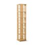 6-TIER 360 Rotating Bamboo Bookshelf