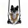 Dog Car Mirror Hanging Accessories Swinging Dog Car Decoration-husky