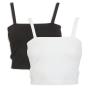 Identitywhite And Black 2-PACK Seamless Camis