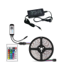 Smart LED 5M 5050RGB LED Strip Light With Remote And App Control