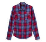 Women’s H-d Essential Plaid Button Front Shirt