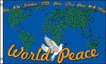 3'X5' World Peace Flag Map Earth Globe Un United Nations