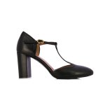 Mary Jane Block Heel -black