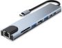 8-IN-1 Usb-c Multiport Hub & 4K HDMI Lan USB 3.0 & Sd Card Reader Mm