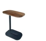 Zs - C-shaped Rectangle Couch Side Table - Light Walnut