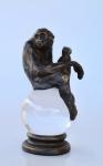 Monkey On Glass Ball 25X11CM