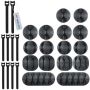 16 Pack Cable Holder Clips With 10 Pack Reusable Cable Ties