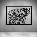 Bear Geometrical Art - Rust Coat L 1000 X H 750MM
