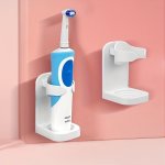1PC Creative Traceless Toothbrush Holder Wall Mounted Electric Toothbrush Storage Rack Space Saving Toothbrush Storage Organizer