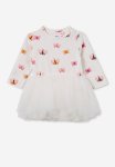 Cotton On Victoria Long Sleeve Tulle Dress - Vanilla bella Butterflies