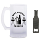 Best Friends Beer Glass And Bottle Opener
