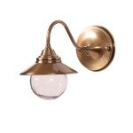 Cupid Metal And Glass Wall Light Brass Black - Black