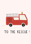 To The Rescue Canvas Print - 600MM X 600MM