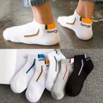 5 Pairs Of Men's Anti Odor & Sweat Absorption Fashion Simple Low Cut Socks Comfy & Breathable Thin Socks For Daily & Outdoor Wea