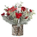 Super Holiday Small Winter Christmas Tree Artificial MINI Tabletop Christmas Tree Decorations With Christmas Ornaments For Home