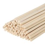 Meccanixity Wooden Dowel Rods 13 64 X 20 Round Dowel Rod Wood Sticks Bamboo Stick For Arts Crafts Photo Booth Props Diy Building