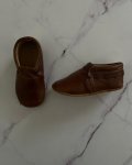 New Little P Brown Leather Shoes Size 3