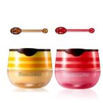 2 Pcs Lip Balm Honey Pot Honey & Strawberry Moisturizing Lip Mask Reduces Lip Lines And Exfoliator Prevention Dry & Cracked Lip.