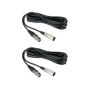 Nearstream Balanced Xlr Male To Female Microphone Cable 2M - 2 Pack