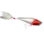 Bass Hunter Splash Pop 60MM Silver Black Redhead