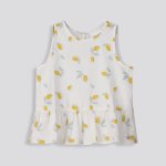 GIRLS Peplum Top - 10 Copper