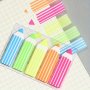 Pencil-Shaped Fluorescent Self-Stick Notes 100/200 Sheets - Removable Index Tabs For Office & Daily Planning