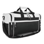 Dalix 21" Sports Duffle Bag Gym Travel Pack In White