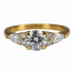 Lab Grown Diamond 9CT Yellow Gold 0.70CT 7 Stone Ring - R