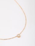 Goldair Gold Cubic Zirconia Round Pendant Necklace & Earrings Set